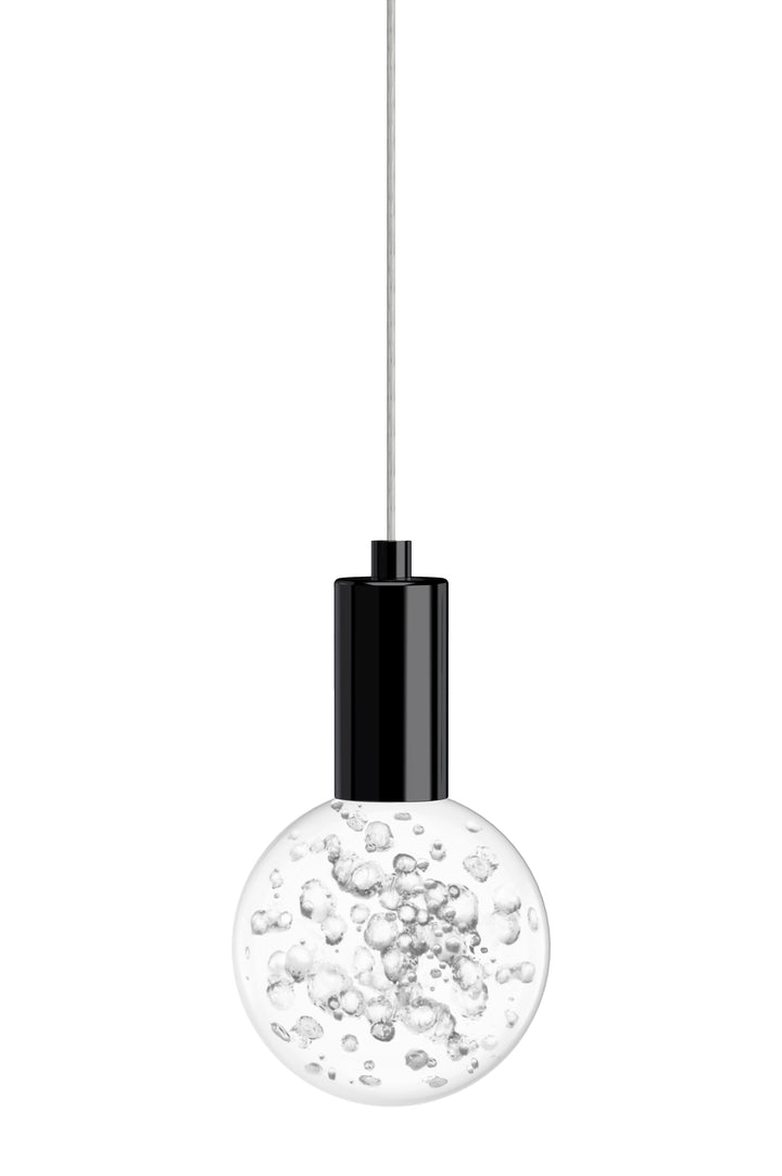 Blackjack Lighting 3" Acrylic Globe Pendant Pendants Blackjack Lighting 3" Bubble Matte Black