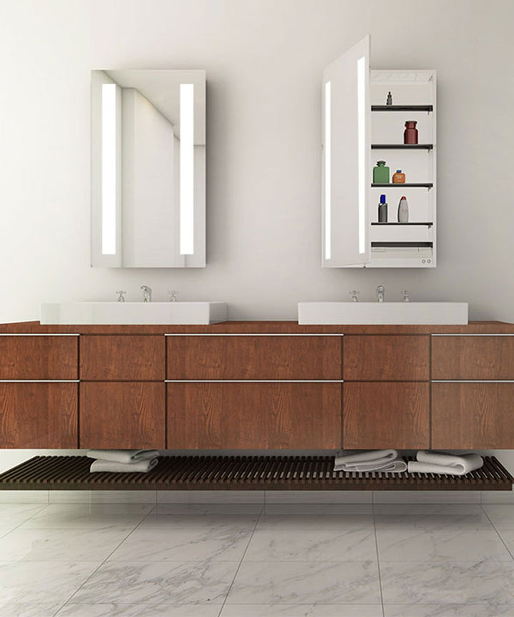 Electric Mirror Ascension™ Mirrored Cabinet LED Vanity Mirrors Electric Mirror   