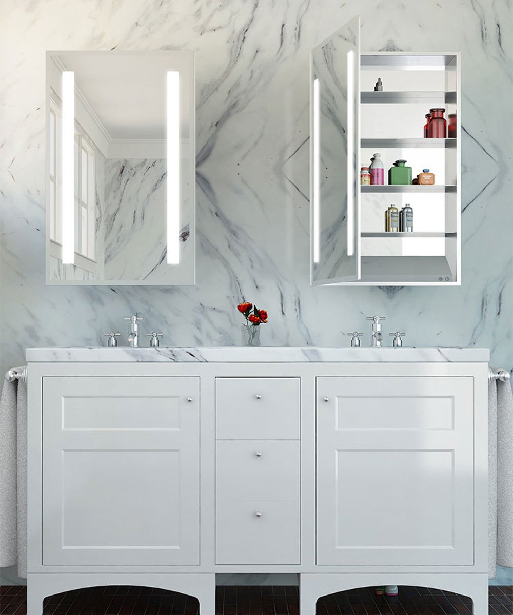 Electric Mirror Ascension™ Mirrored Cabinet LED Vanity Mirrors Electric Mirror   