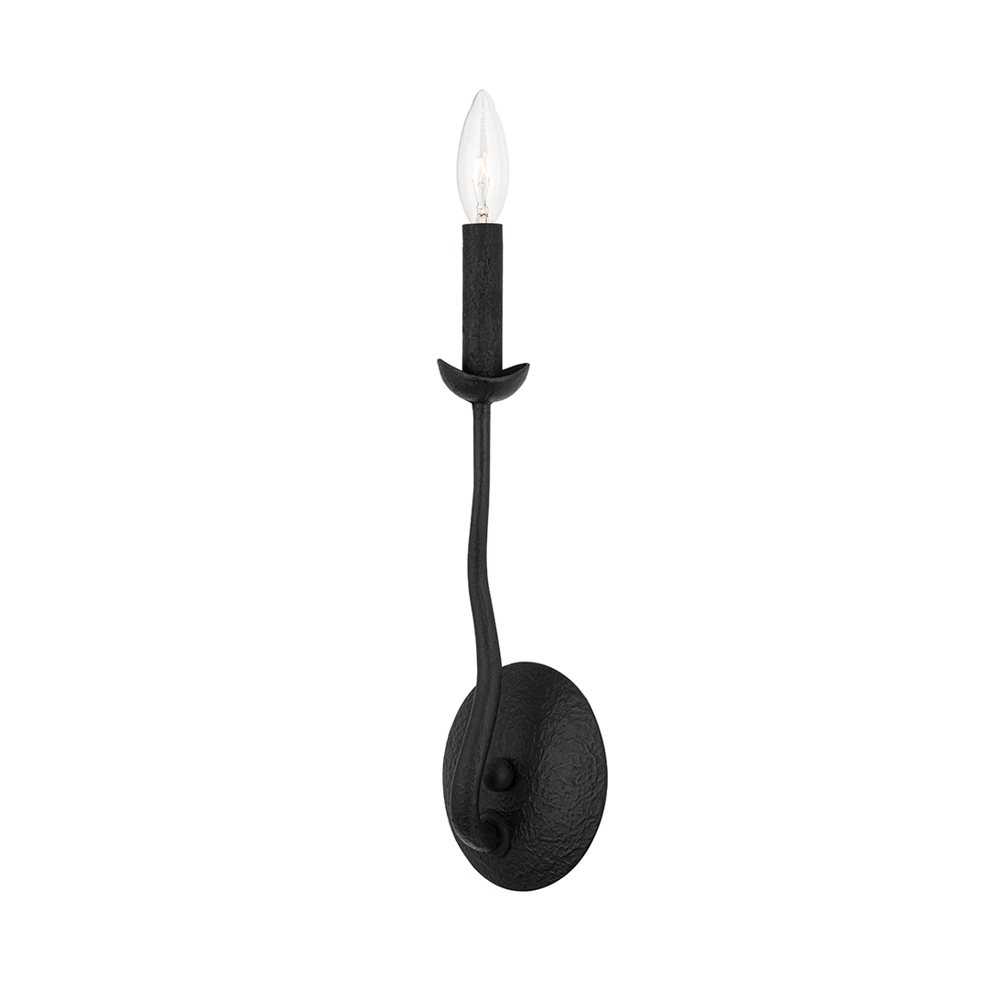 Troy Lighting Reign Wall Sconce Wall Sconces Troy Lighting BLACK IRON 5x5x14 