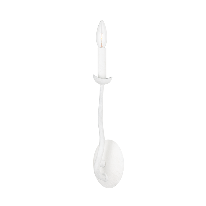 Troy Lighting Reign Wall Sconce Wall Sconces Troy Lighting GESSO WHITE 5x5x14 