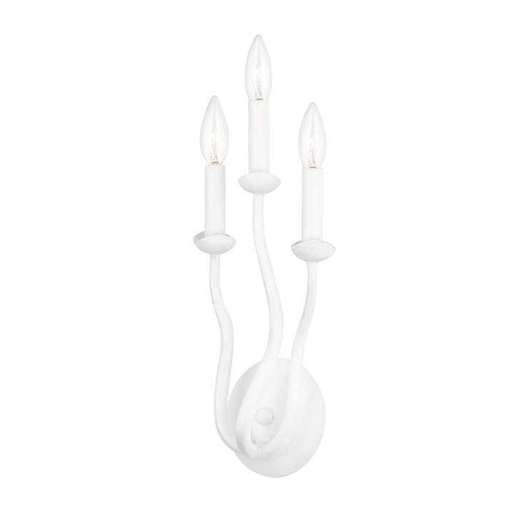 Troy Lighting Reign Wall Sconce Wall Sconces Troy Lighting GESSO WHITE 7x7x15.25 