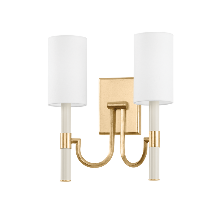 Troy Lighting GUSTINE Wall Sconce Wall Sconces Troy Lighting Vintage Gold Leaf 13.5x13.5x14.25 