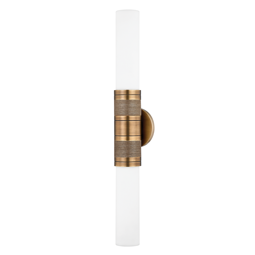 Troy Lighting LIAM Wall Sconce Wall Sconces Troy Lighting PATINA BRASS 4.75x4.75x26 