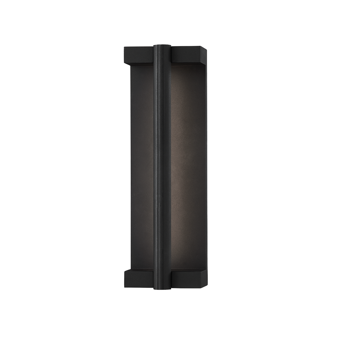 Troy Lighting Calla Wall Sconce Wall Sconces Troy Lighting TEXTURED BLACK 4.75x4.75x15 