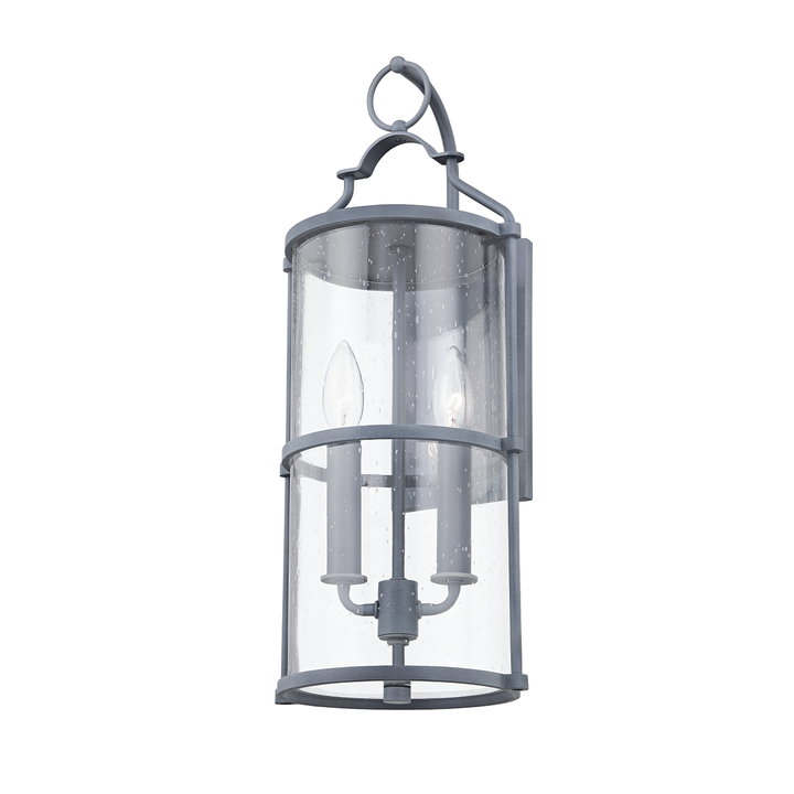 Troy Lighting Burbank Wall Sconce Wall Sconces Troy Lighting WEATHERED ZINC 8.25x8.25x20 