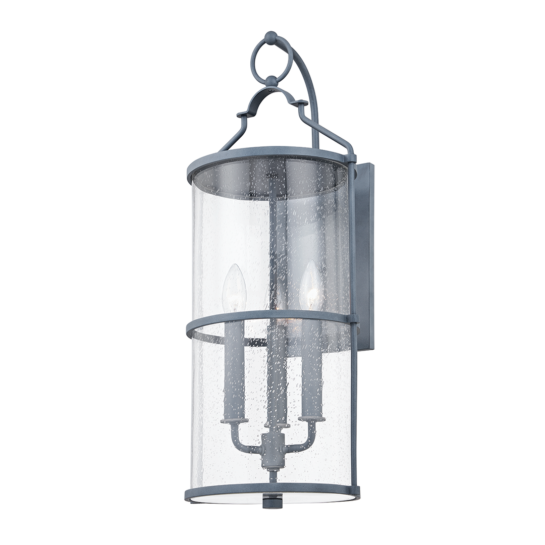 Troy Lighting Burbank Wall Sconce Wall Sconces Troy Lighting WEATHERED ZINC 10x10x24.75 