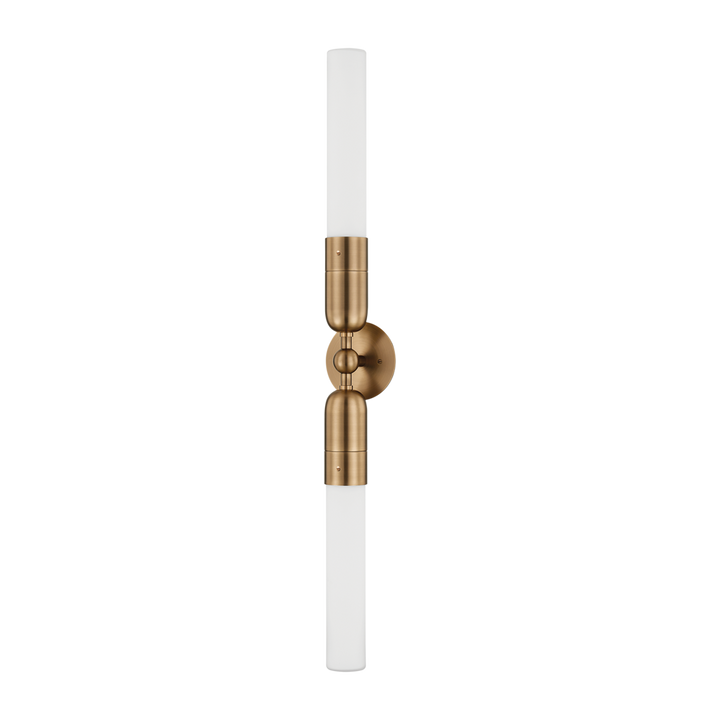 Troy Lighting Darby Wall Sconce Wall Sconces Troy Lighting PATINA BRASS 4.75x4.75x36.25 