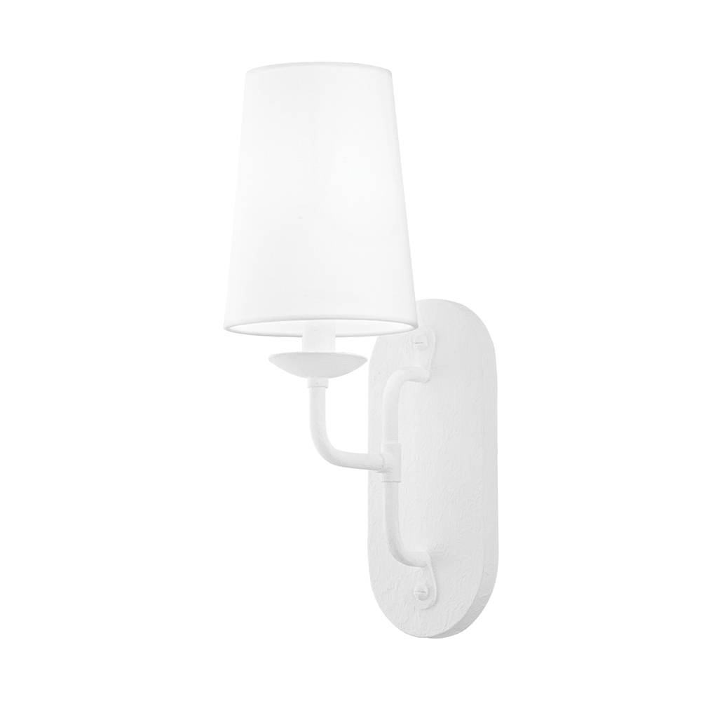 Troy Lighting Moe Wall Sconce Wall Sconces Troy Lighting GESSO WHITE 6x6x17.5 