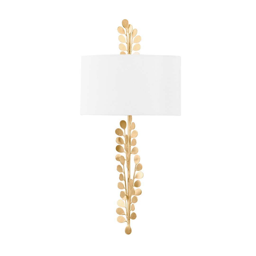 Troy Lighting ADRIENNE Wall Sconce Wall Sconces Troy Lighting Vintage Gold Leaf 12x12x25 