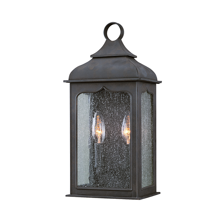 Troy Lighting Henry Street Wall Sconce Wall Sconces Troy Lighting TEXTURED BRONZE 7.25x7.25x15 