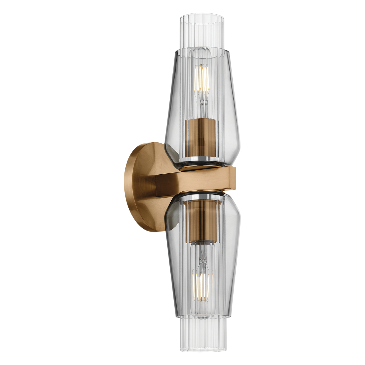 Troy Lighting Rex Wall Sconce Wall Sconce Troy Lighting PATINA BRASS 4.75x4.75x17.75 