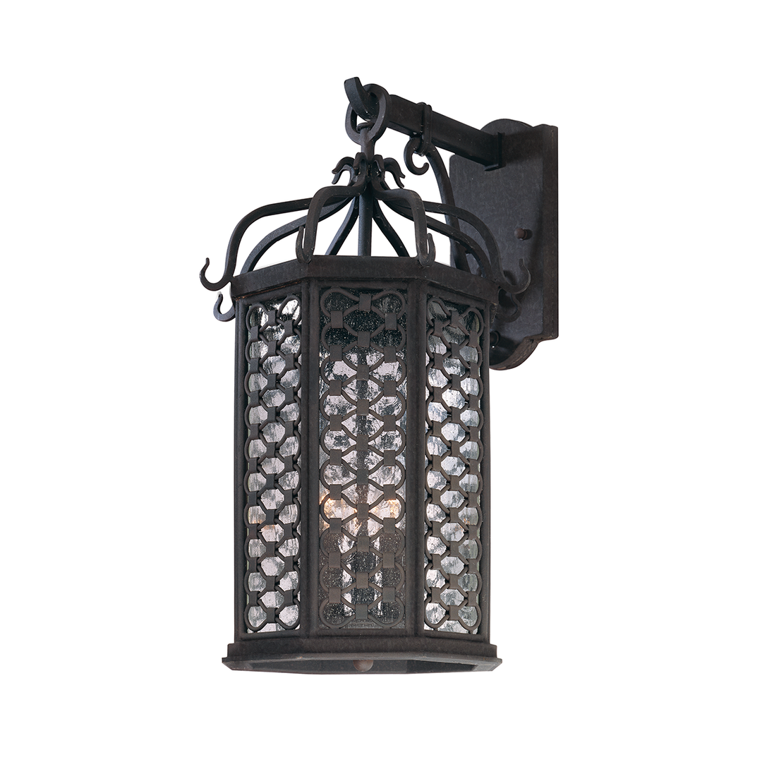 Troy Lighting Los Olivos Wall Sconce Wall Sconces Troy Lighting TEXTURED IRON 10.5x10.5x20.5 