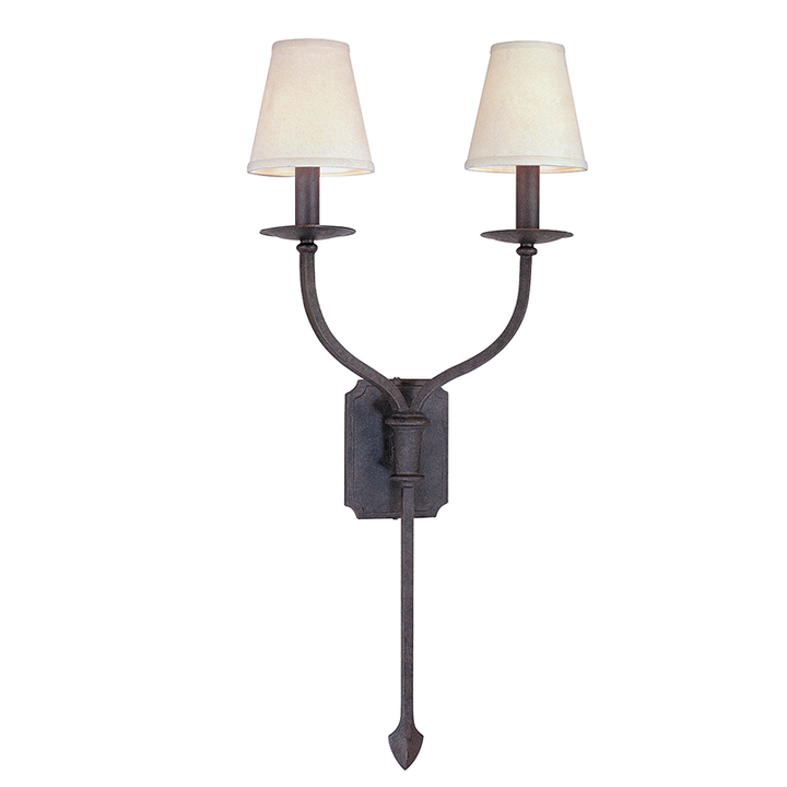 Troy Lighting La Brea Wall Sconce Wall Sconces Troy Lighting TEXTURED IRON 14.5x14.5x30 