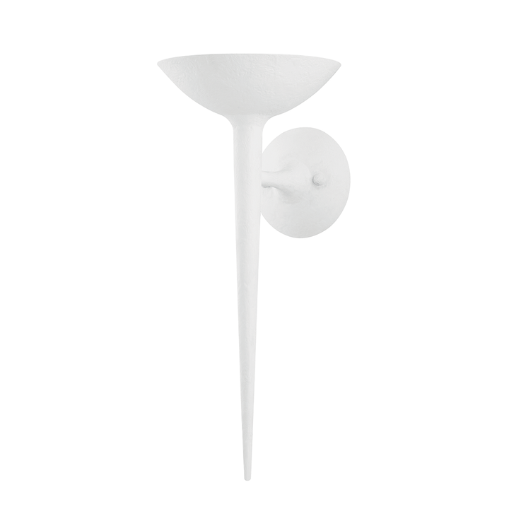 Troy Lighting Cecilia Wall Sconce Wall Sconces Troy Lighting GESSO WHITE 8x8x18.5 