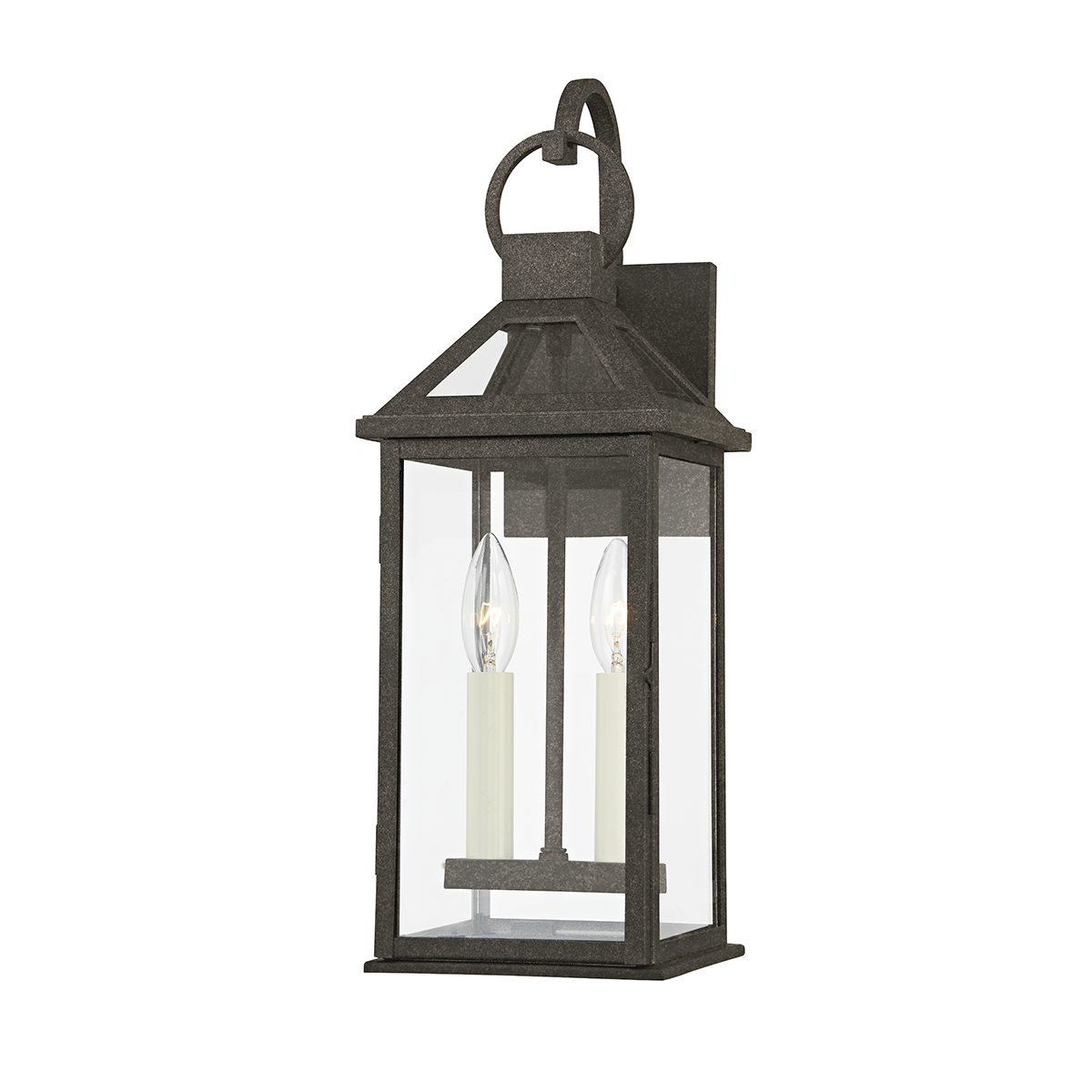 Troy Lighting Sanders Wall Sconce Wall Sconce Troy Lighting FRENCH IRON 6.75x6.75x18.75 