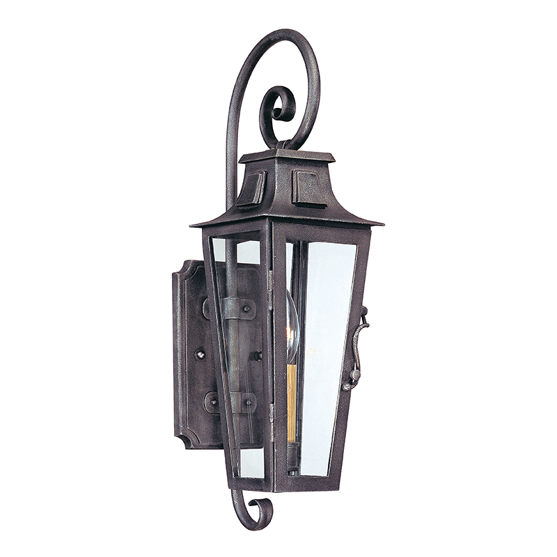 Troy Lighting Parisian Square Wall Sconce Wall Sconce Troy Lighting AGED PEWTER 5.5x5.5x19 