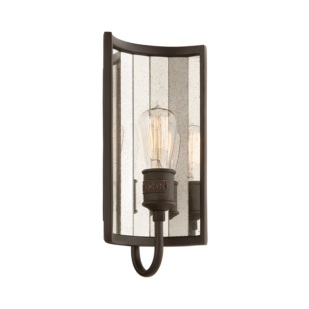 Troy Lighting Brooklyn Wall Sconce Wall Sconce Troy Lighting HERITAGE BRONZE 7x7x14.5 