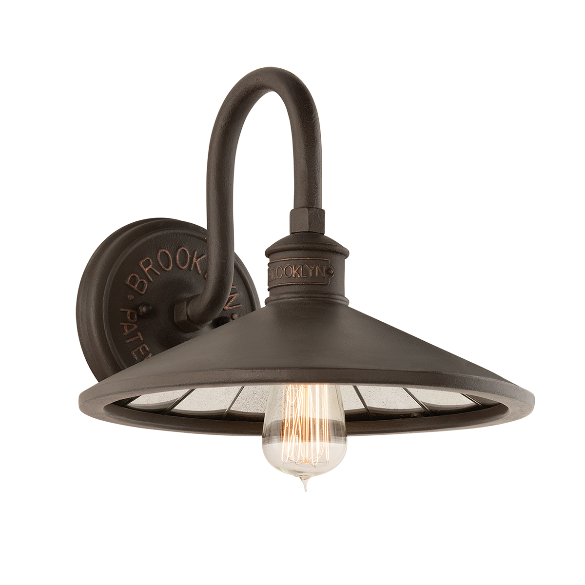 Troy Lighting Brooklyn Wall Sconce Wall Sconce Troy Lighting BROOKLYN BRONZE 12x12x12 