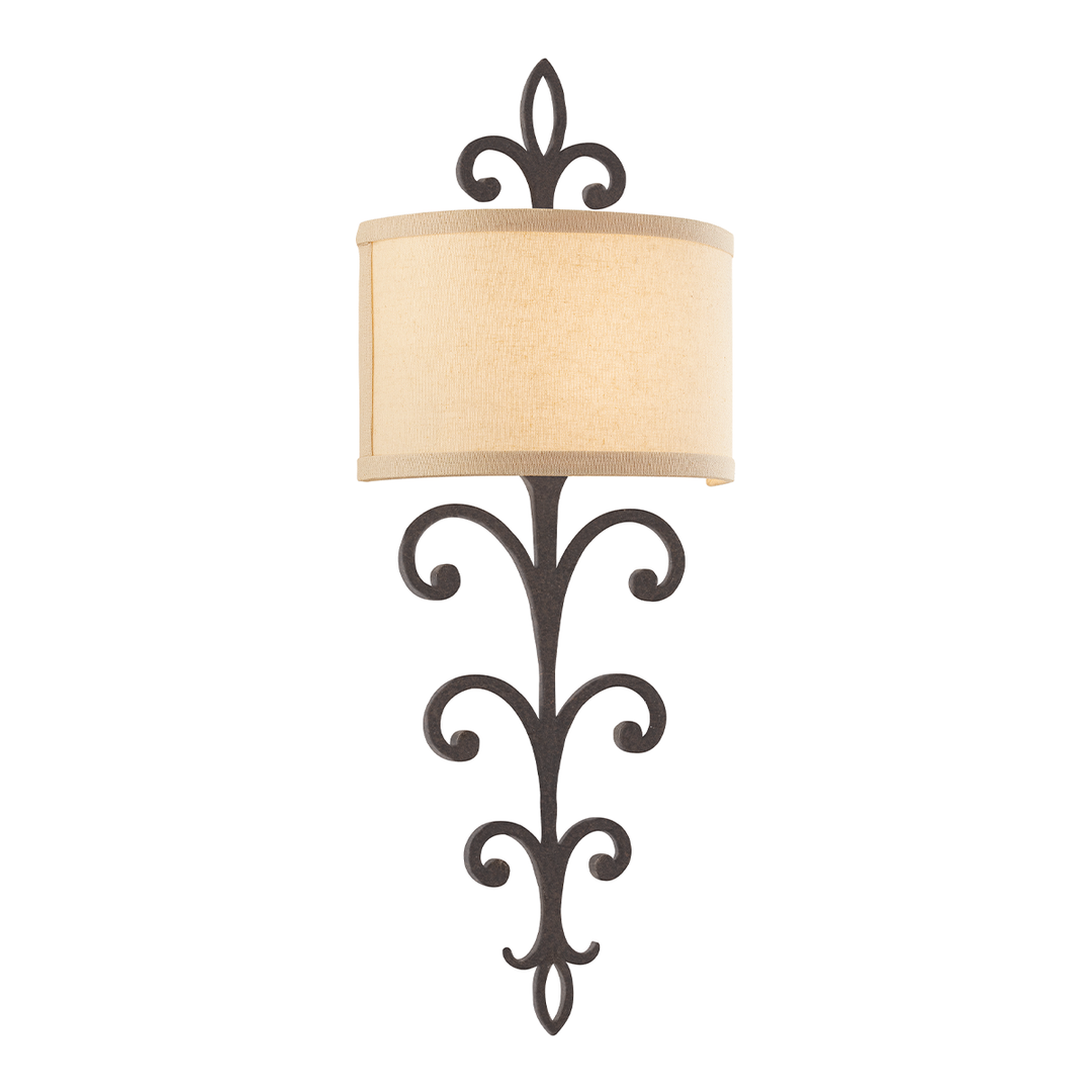 Troy Lighting Crawford Wall Sconce Wall Sconces Troy Lighting HERITAGE BRONZE 11x11x25.75 