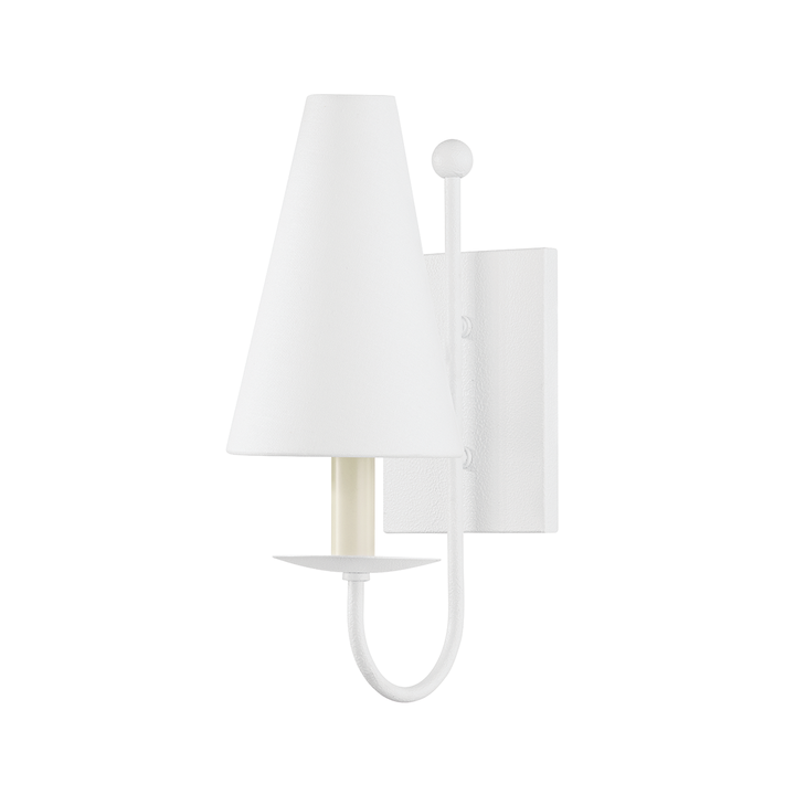 Troy Lighting Idris Wall Sconce Wall Sconces Troy Lighting GESSO WHITE 5.5x5.5x14.25 