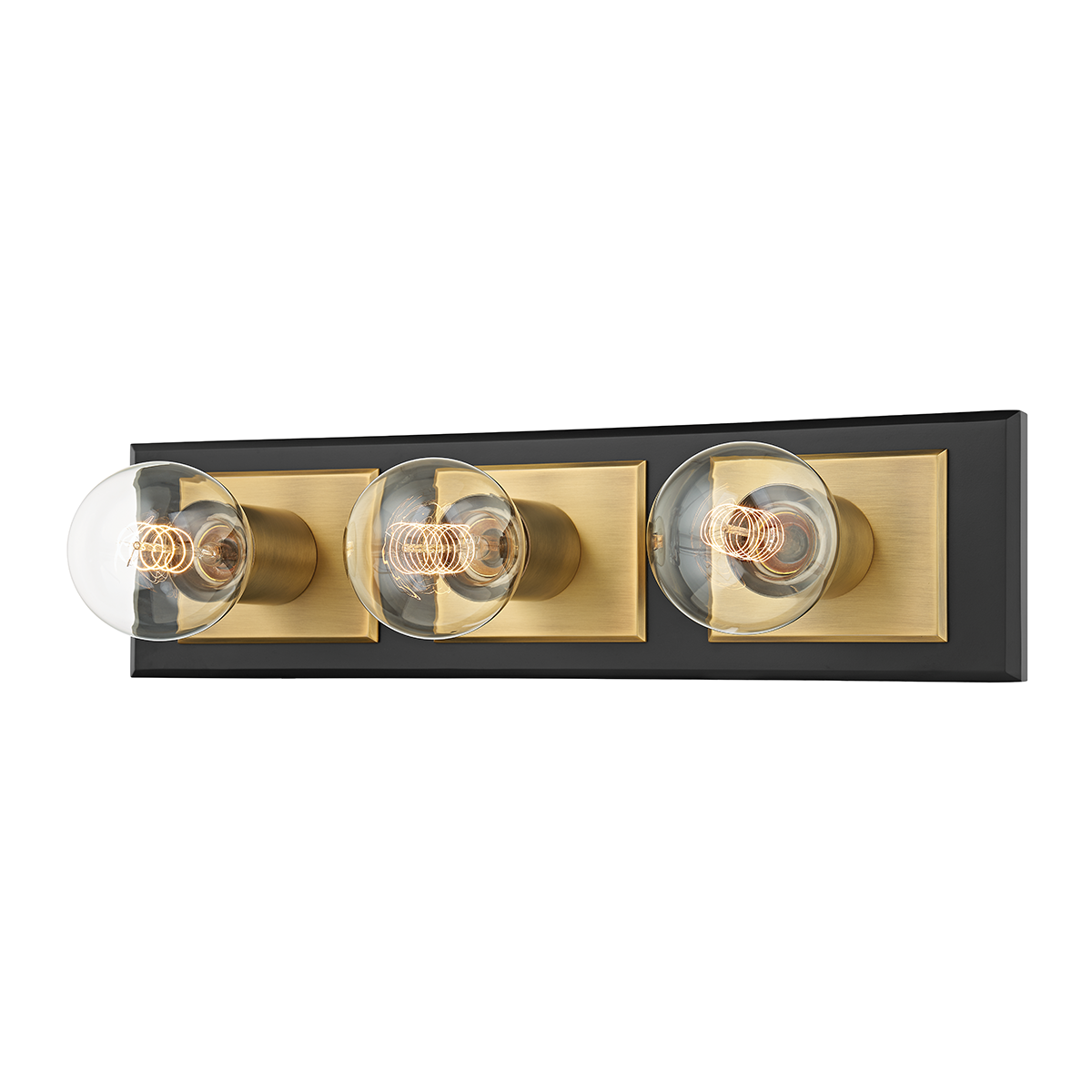 Troy Lighting Runyan Bath and Vanity Bath and Vanity Troy Lighting PATINA BRASS/SOFT BLACK 17.75x17.75x4.75 