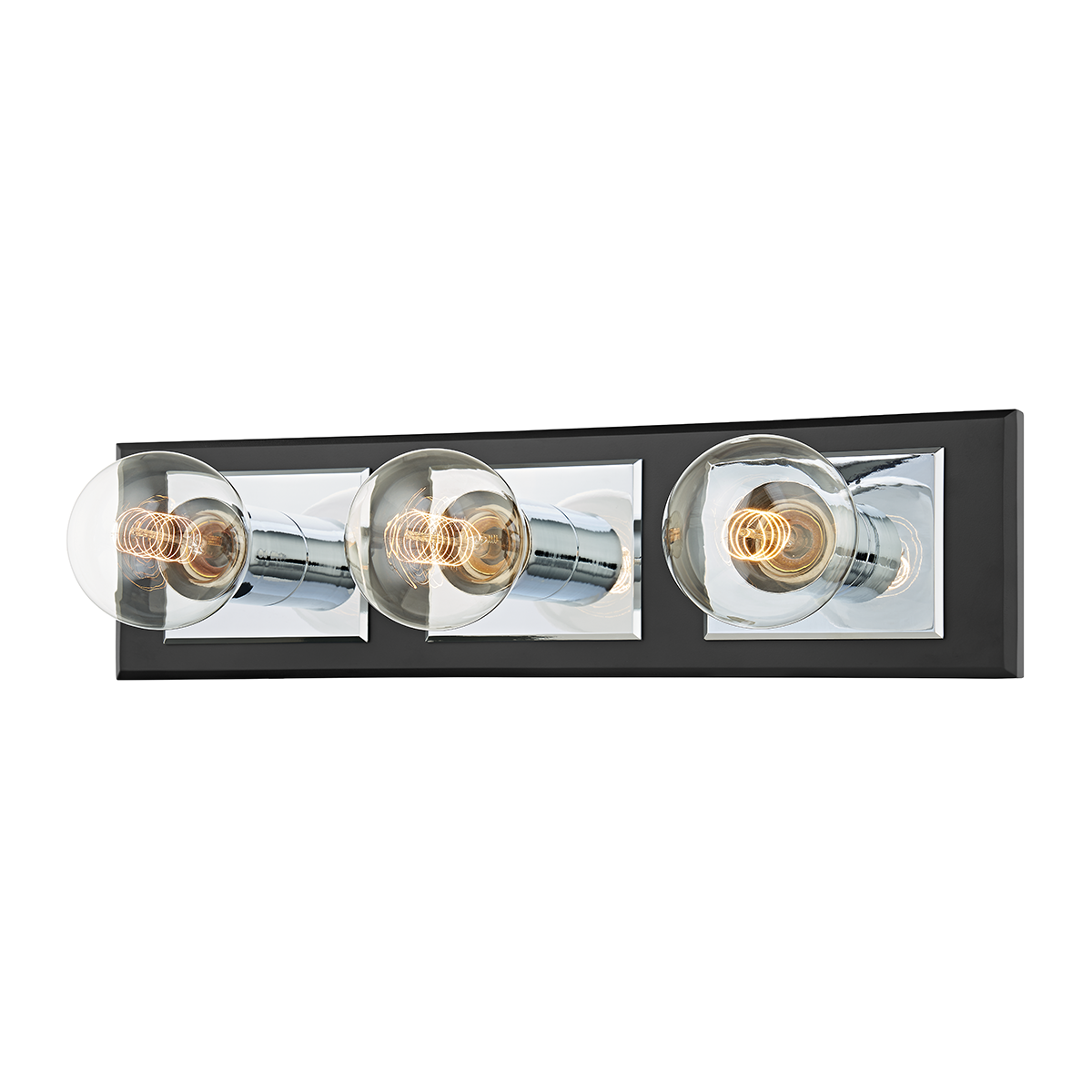 Troy Lighting Runyan Bath and Vanity Bath and Vanity Troy Lighting Polished Chrome/soft Black 17.75x17.75x4.75 