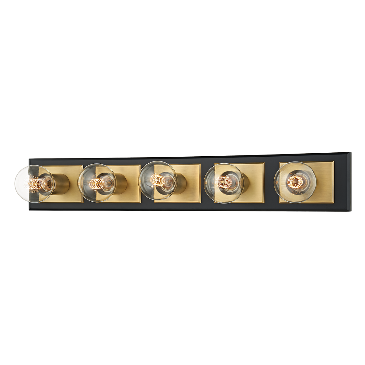 Troy Lighting Runyan Bath and Vanity Bath and Vanity Troy Lighting PATINA BRASS/SOFT BLACK 28.75x28.75x4.75 