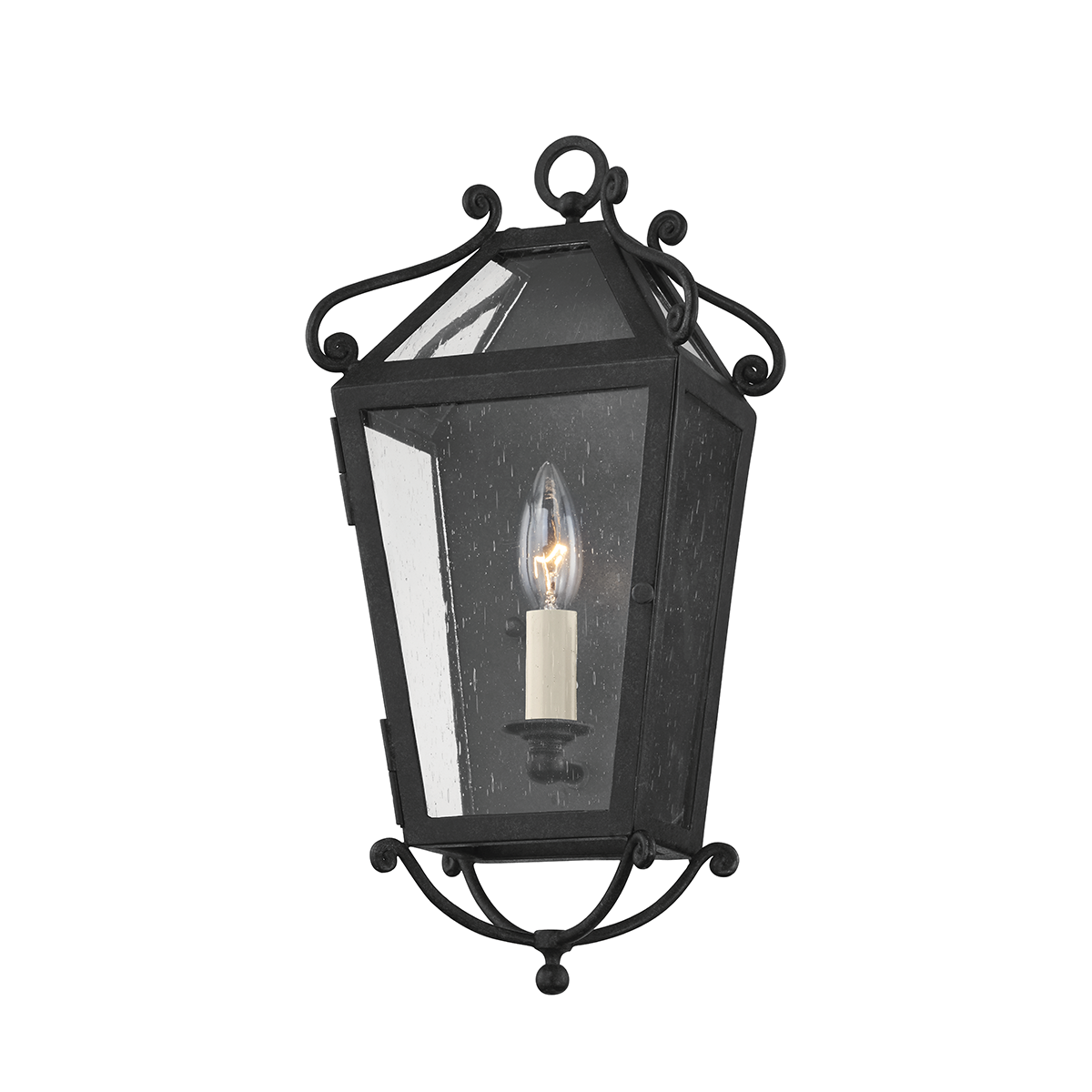 Troy Lighting Santa Barbara County Wall Sconce Wall Sconce Troy Lighting FRENCH IRON 8.5x8.5x16.5 