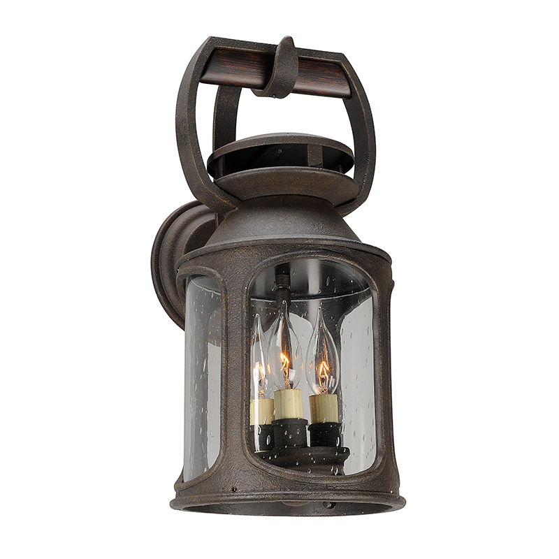 Troy Lighting Old Trail Wall Sconce Wall Sconce Troy Lighting HERITAGE BRONZE 8x8x18 