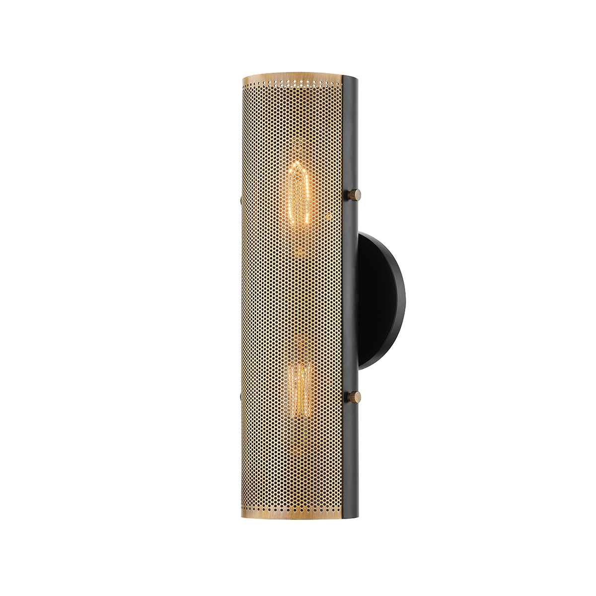 Troy Lighting MIKKA Wall Sconce Wall Sconce Troy Lighting PATINA BRASS 4.75x4.75x13.75 