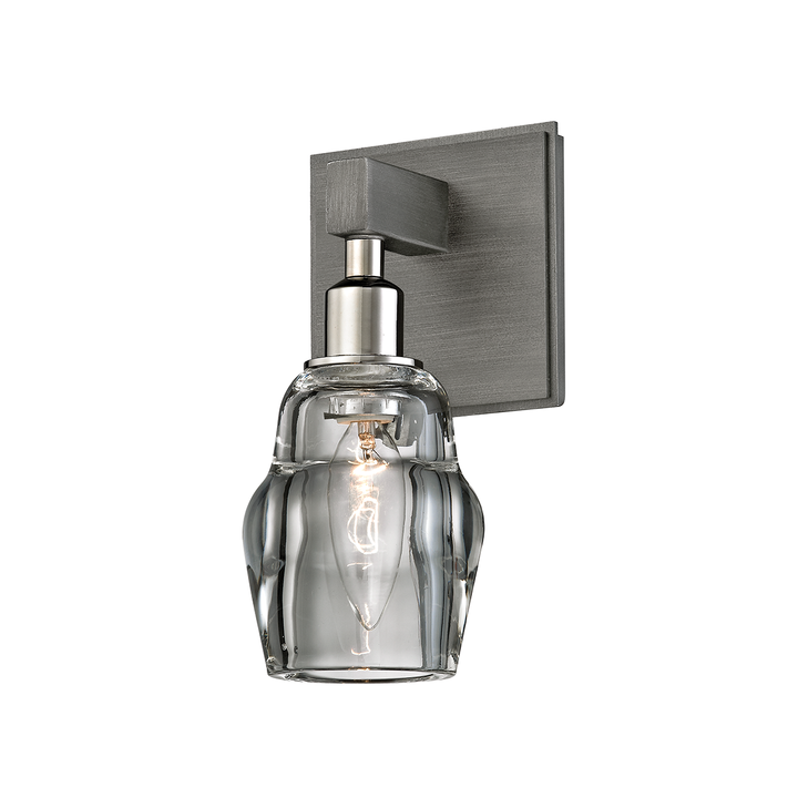 Troy Lighting Citizen Bath and Vanity Vanity Lights Troy Lighting GRAPHITE AND POLISHED NICKEL 4.5x4.5x9 