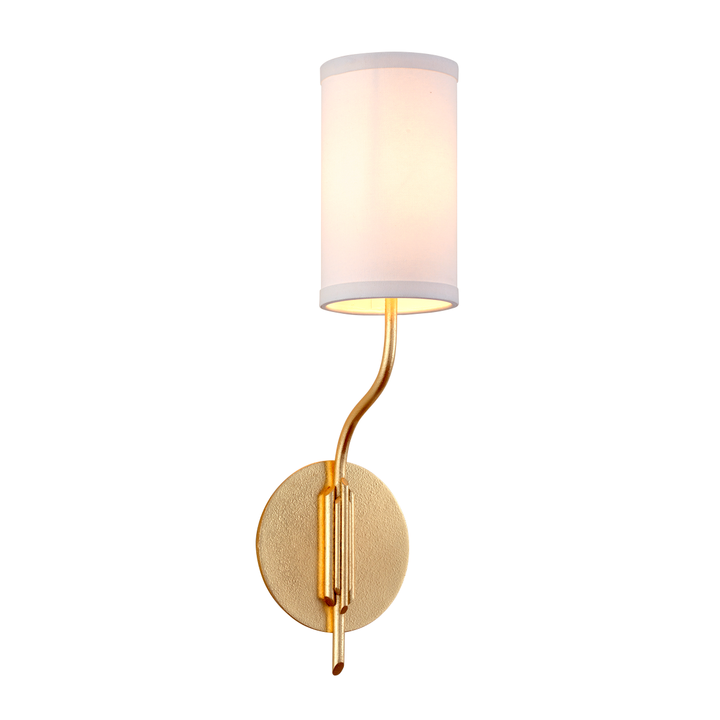 Troy Lighting Juniper Wall Sconce Wall Sconces Troy Lighting TEXTURED GOLD LEAF 5.5x5.5x20 