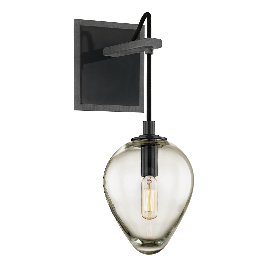 Troy Lighting Brixton Wall Sconce Wall Sconces Troy Lighting GRAPHITE/BLACK CHROME 5.75x5.75x15 