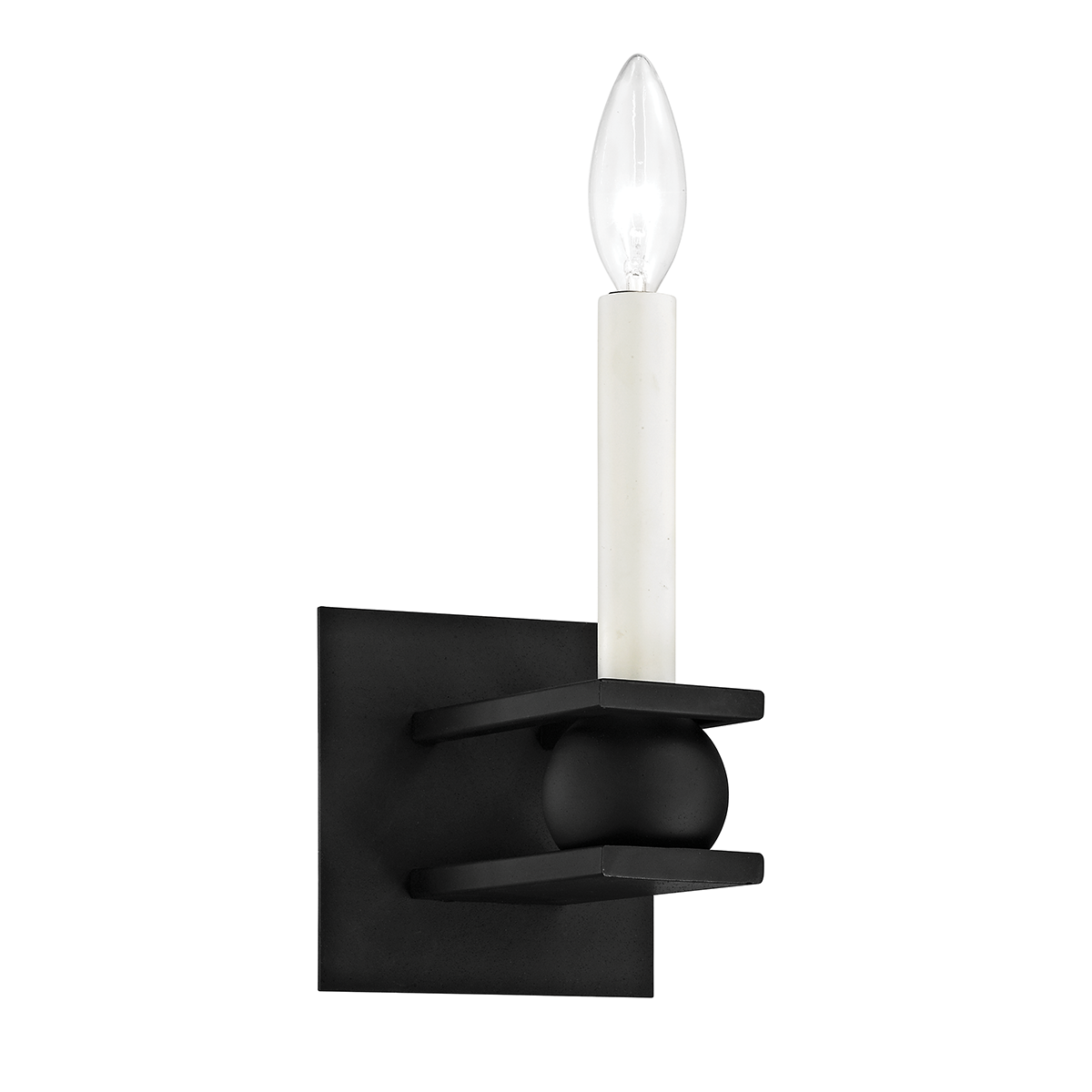 Troy Lighting Sutton Wall Sconce Wall Sconce Troy Lighting TEXTURED BLACK 5x5x11.5 