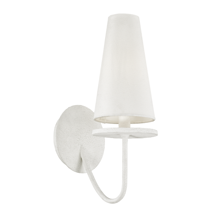 Troy Lighting Marcel Wall Sconce Wall Sconces Troy Lighting GESSO WHITE 5.5x5.5x14.25 