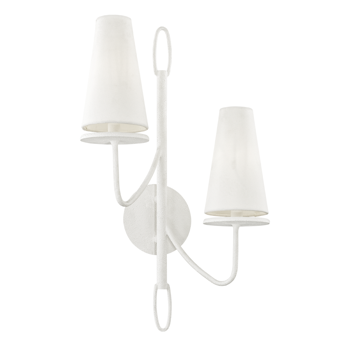 Troy Lighting Marcel Wall Sconce Wall Sconce Troy Lighting GESSO WHITE 14x14x23.5 