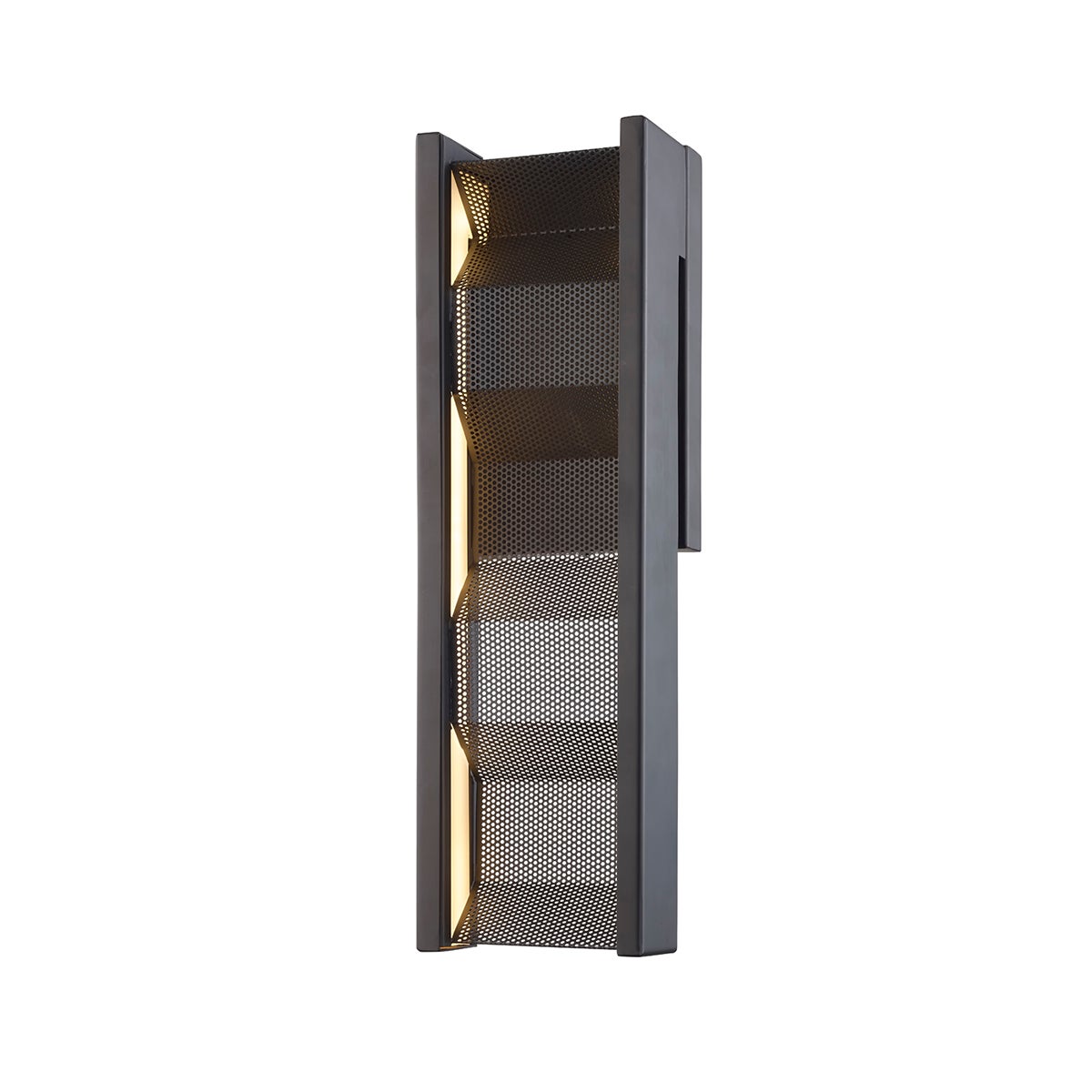 Troy Lighting Fuze Wall Sconce Wall Sconce Troy Lighting MODERN BRONZE 4.75x4.75x16.25 