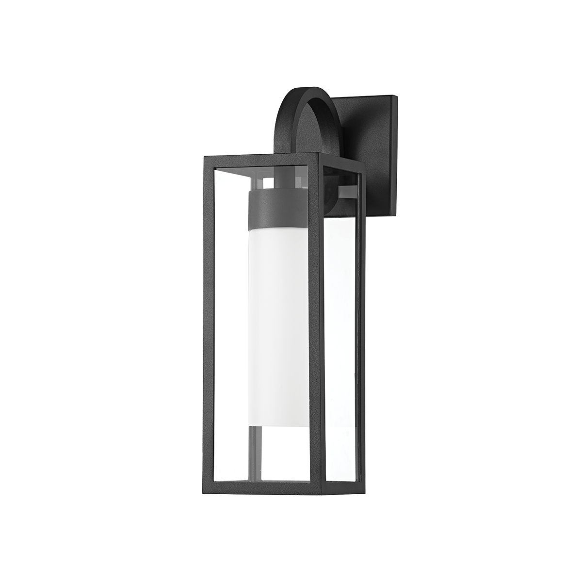 Troy Lighting Pax Wall Sconce Wall Sconce Troy Lighting TEXTURED BLACK 5x5x16.5 