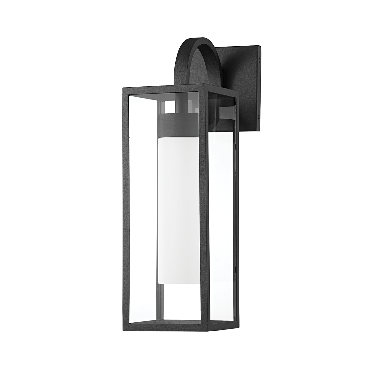 Troy Lighting Pax Wall Sconce Wall Sconce Troy Lighting TEXTURED BLACK 6x6x19.75 