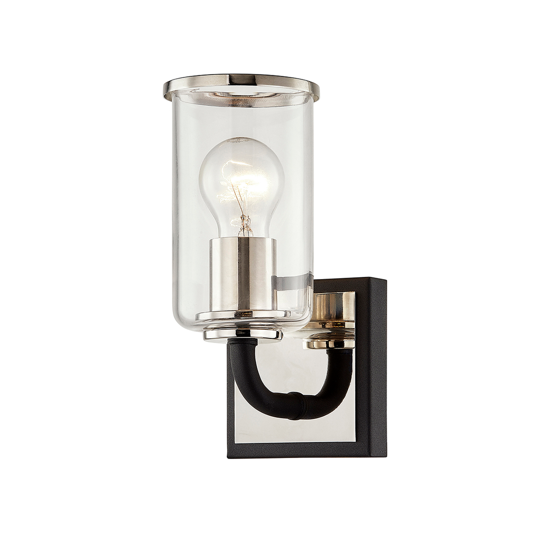 Troy Lighting Aeon Bath and Vanity Vanity Lights Troy Lighting CARBIDE BLK & POL NICKEL 4.5x4.5x9 