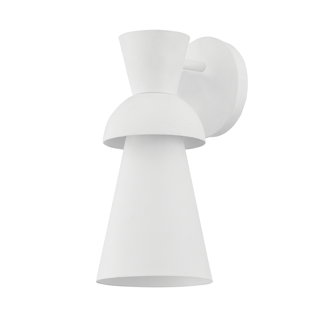 Troy Lighting Florence Wall Sconce Wall Sconces Troy Lighting GESSO WHITE 5.5x5.5x11.75 