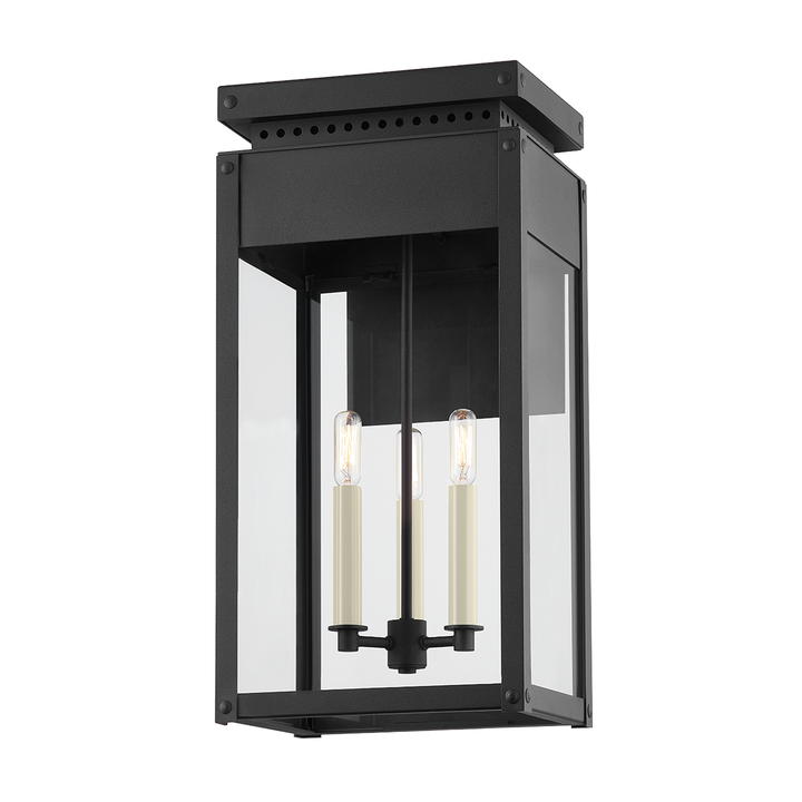 Troy Lighting BRAYDAN Wall Sconce Wall Sconces Troy Lighting TEXTURED BLACK 11.25x11.25x22.5 