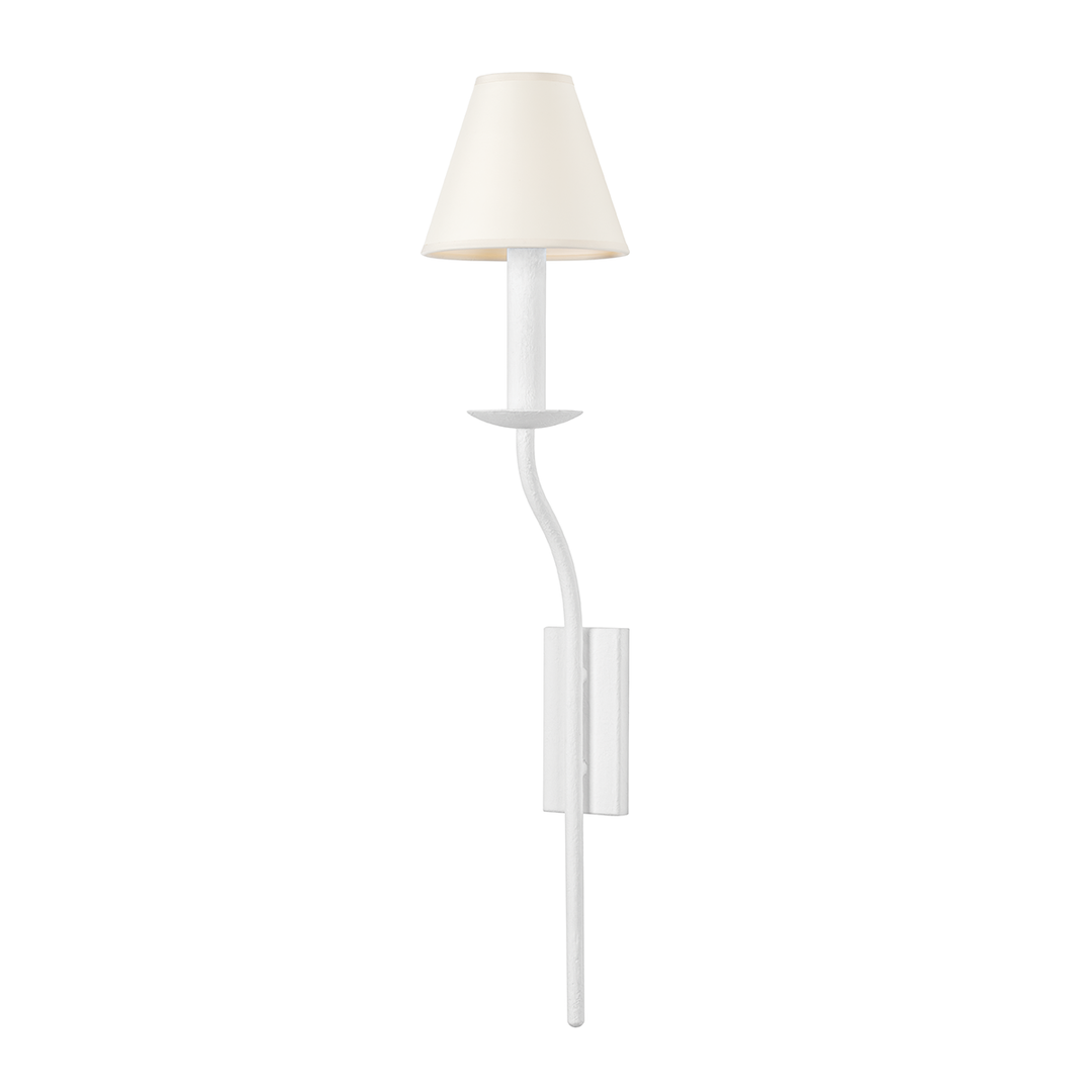 Troy Lighting LOMITA Wall Sconce Wall Sconces Troy Lighting GESSO WHITE 5.5x5.5x25.52 