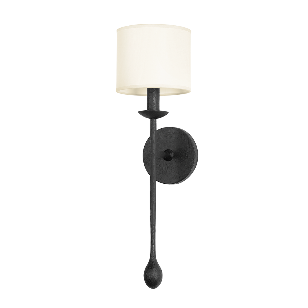 Troy Lighting OSMOND Wall Sconce Wall Sconces Troy Lighting BLACK IRON 6x6x21 