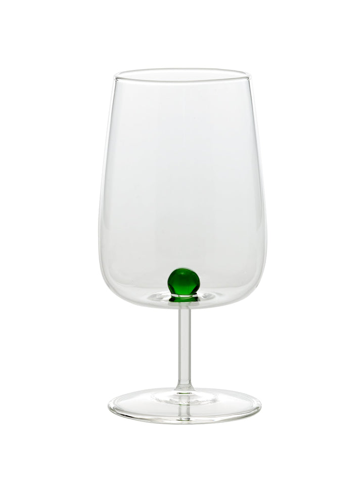 Zafferano America Bilia Goblet (Set of 6) Glassware citylgs.store Green  