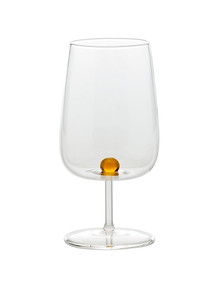 Zafferano America Bilia Goblet (Set of 6) Glassware citylgs.store Golden Yellow  