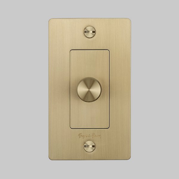 Buster + Punch 1G DIMMER SWITCH / INCANDESCENT / WITH LOGO Dimmers Buster + Punch Brass Brass n/a