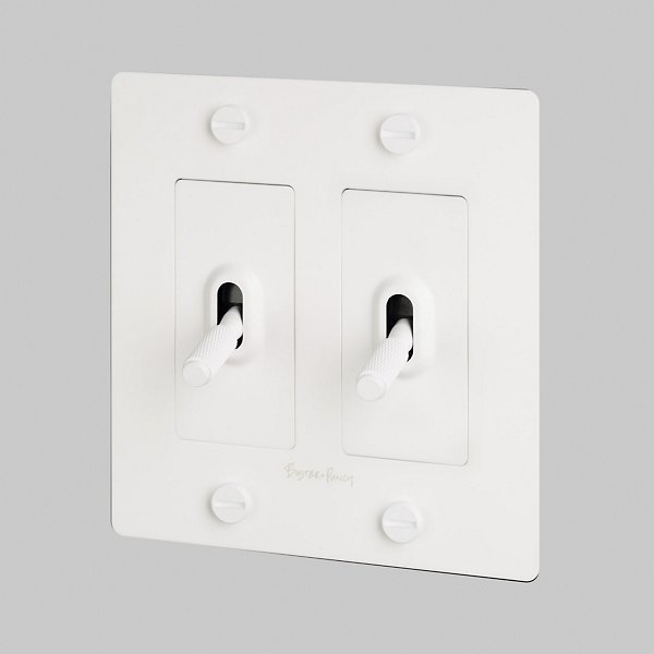 Buster + Punch 2G Toggle Switch Complete Kit / With Logo Light Switches Buster + Punch White White 