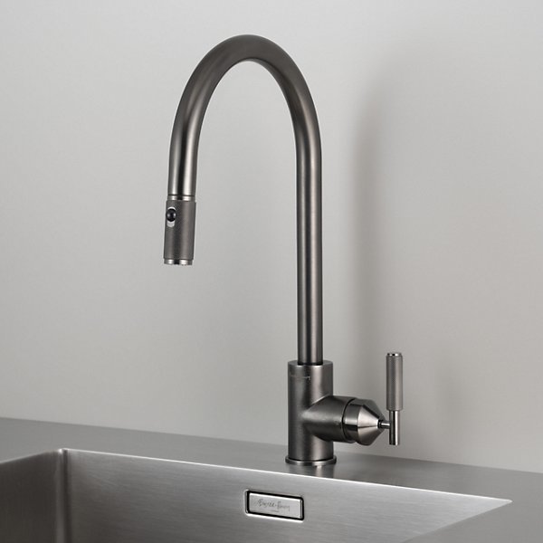 Buster + Punch KITCHEN FAUCET / MIXER WITH DUAL SPRAY PULLOUT / CROSS Faucets Buster + Punch Gun Metal  